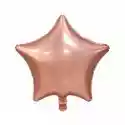 Godan Balon Foliowy Gwiazda Matowa 44 Cm Różowy, Złoty