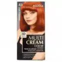 Joanna Joanna Multi Cream Color Farba Do Włosów 43 Płomienny Rudy 