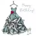 Clear Creations Karnet Swarovski Kwadrat Cl0301 Urodziny Sukienk