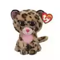 Ty  Beanie Boos Livvie - Różowy Leopard 24 Cm 