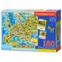  Puzzle 180 El. Mapa Europy Castorland
