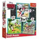 Trefl  Puzzle 3W1 Myszka Miki Z Przyjaciółmi Trefl