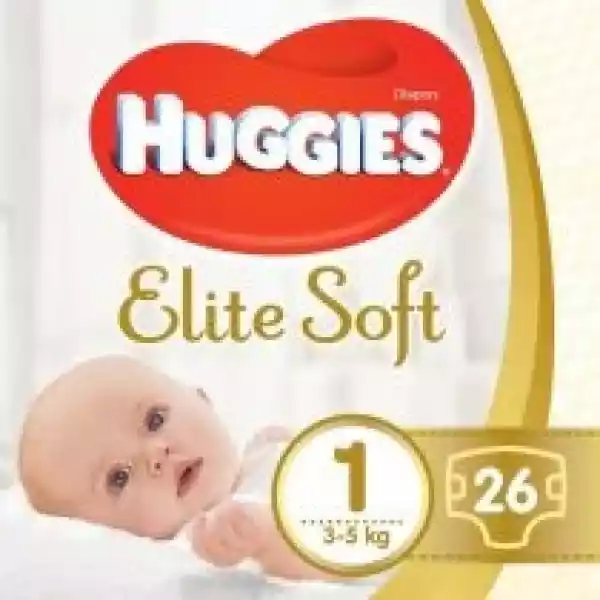 Huggies Pieluchy Newborn 1 (3-5 Kg) Goldfinger 26 Szt.