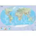  Mapa Fizyczna Świata. Plansza Edukacyjna Na Ścianę I Biurko 