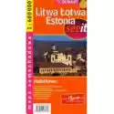  Litwa, Łotwa, Estonia Mapa Samochodowa 1:600Tys 