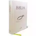  Biblia Z Rybką - Biała Z Paginatorami 