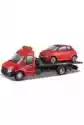 Street Fire Transport W Fiat 500 Red 1:43 Bburago