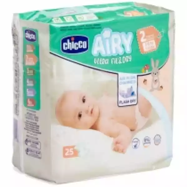 Chicco Pieluchy Airy Diapers Mini (3-6 Kg) 25 Szt.