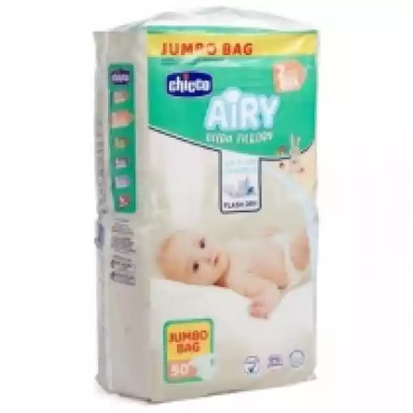 Chicco Pieluchy Airy Diapers Mini (3-6 Kg) Jumbo Bag 50 Szt.