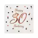 Godan Serwetki B&c Happy 30 Birthday 33 X 33 Cm Białe 20 Szt.