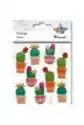 Titanum Naklejki Wypukłe Żywica Kaktusy 3D