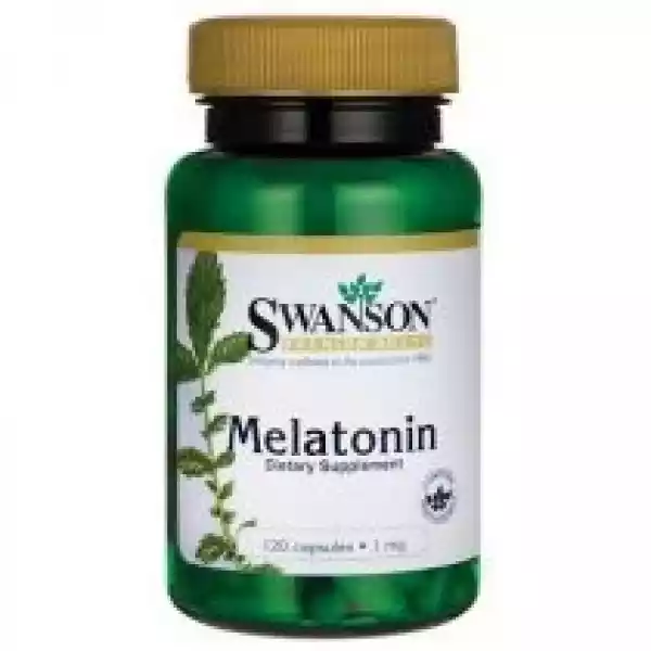 Swanson, Usa Melatonina 1 Mg - Suplement Diety 120 Kaps.