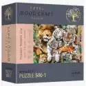  Puzzle Drewniane 500+1 El. Dzikie Koty W Dżungli Trefl