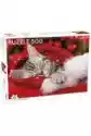 Puzzle 500 El. Animals. Christmas Kitten