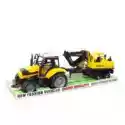 Bigtoys  Traktor Z Maszyną 55Cm Ba6986 Bigtoys
