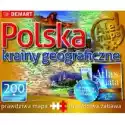 Demart  Atlas + Puzzle 200 El. Polska Krainy Geograficzne 