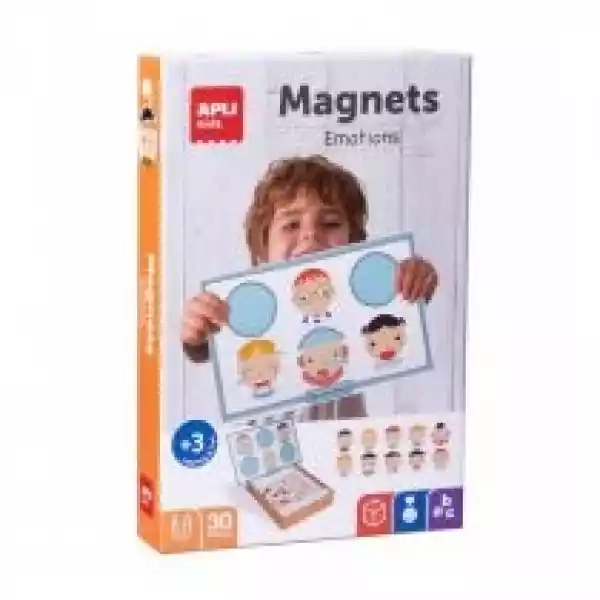  Magnetyczna Układanka - Emocje Apli Kids