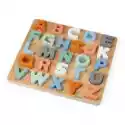  Drewniane Puzzle Alfabet 3D Z Tablicą Sweet Cocoon Janod