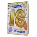 Kukartka Karnet Urodziny 18 + Balony Qbl-002 