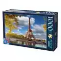 D Toys  Puzzle 1000 El. Francja, Widok Na Wieżę Eiffla D-Toys