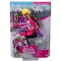 Mattel  Barbie Sporty Zimowe - Paranarciarka Alpejska Lalka Hcn33 Matte