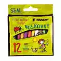 Fandy Kredki Świecowe Seal 12 Kolorów