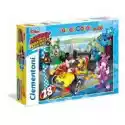 Puzzle Maxi 24 El. Supercolor. Mickey I Zawodnicy Wyścigówki Cl
