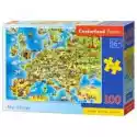  Puzzle 100 El. Mapa Europy Castorland