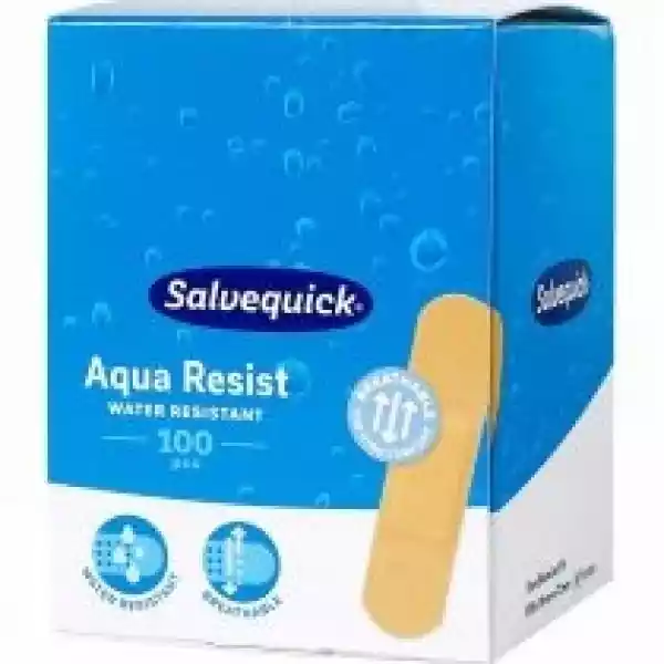 Salvequick Aqua Resist Wodoodporne Plastry Rozmiar M 100 Szt.