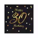 Godan Godan Serwetki B&c Happy 30 Birthday Czarne 20 Szt.