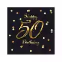 Godan Godan Serwetki B&c Happy 50 Birthday Czarne 20 Szt.
