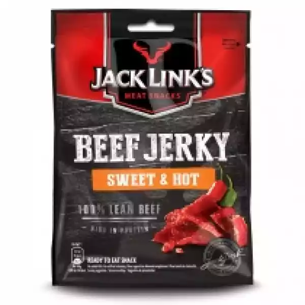 Jack Links Suszona Wołowina Protein Beef Jerky Sweet&hot 25 G