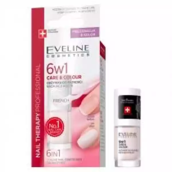 Eveline Cosmetics 6W1 Care&colour Odżywka Do Paznokci Nadająca K
