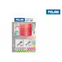 Milan Milan Temperówka Duet Róż+ 2 Gumki 