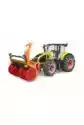 Bruder Traktor Claas Axion 950 Z Pługiem Śnieżnym