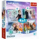 Trefl  Puzzle 4W1 Niezwykły Świat. Frozen Trefl