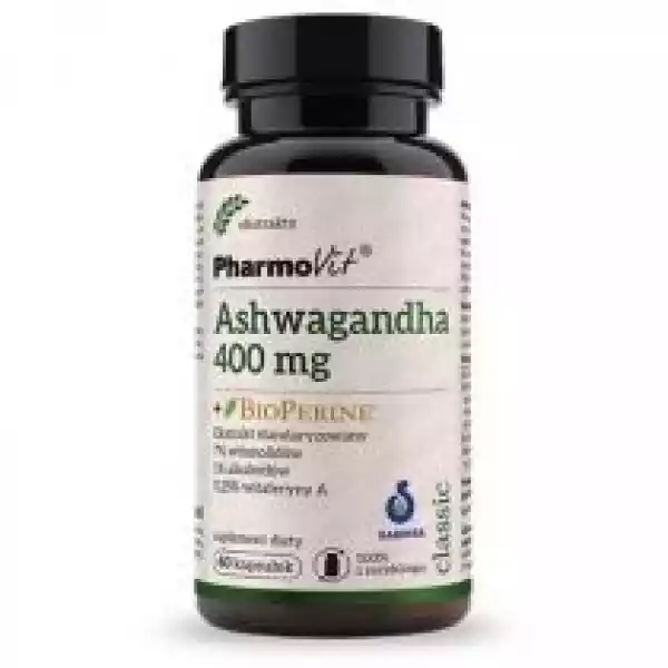 Pharmovit Ashwagandha 400 Mg + Bioperine® Suplement Diety 6