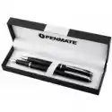 Penmate Penmate Komplet Długopis + Pióro Wieczne Virtuo Czarny/srebrny 