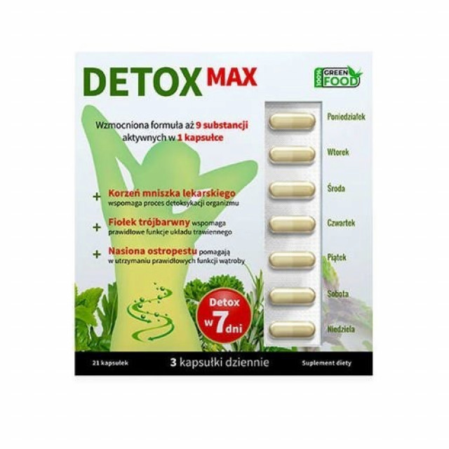 Detox Max X 21 Kapsułek