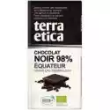 Terra Etica Terra Etica Czekolada Gorzka 98% Ekwador Fair Trade 100 G Bio