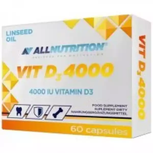 Allnutrition Witamina D3 4000 - Suplement Diety 60 Kaps.