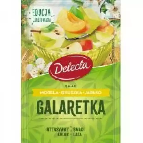 Delecta Galaretka Smak Morela, Gruszka I Jabłko 50 G