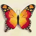 Ideyka Ideyka Malowanie Po Numerach. Pomarańczowy Motyl 25 X 25 Cm