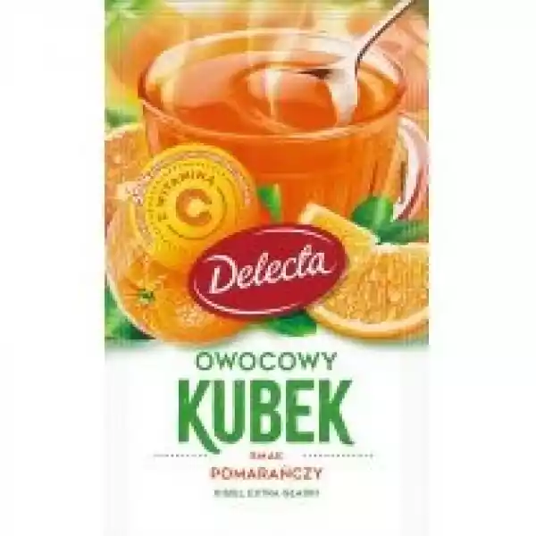 Delecta Owocowy Kubek Extra Gładki Smak Pomarańczowy 30 G