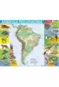 Puzzle Ramkowe 72 El. Ameryka Południowa Mapa Fizyczna