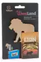 Zakładka Drewniana Do Książki Woodland Lion - Lew