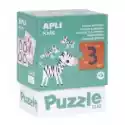 Apli Kids  Puzzle Dwuczęściowe - Liczenie Zwierzątek 3+ Apli Kids