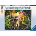 Ravensburger  Puzzle 500 El. Wilki, Zachód Słońca Ravensburger