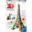 Ravensburger  Puzzle 3D 216 El. Wieża Eifla Edycja Love Ravensburger