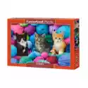  Puzzle 1000 El. Kittens In Yarn Store Castorland